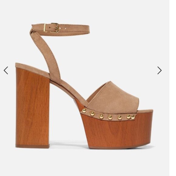 ⭐️ Wooden Block Boho Modern Classy Chic Glam Wood Hipster Elegant Strap Heels - Picture 11 of 11